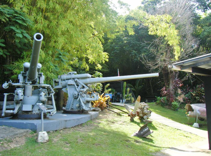 太平洋戦争博物館の展示品